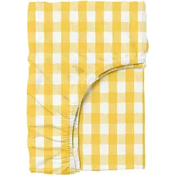 Простирадло на резинці в дитяче ліжечко Cosas Yellow Check 60х120х12 см (YellowCheck_120)