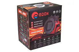 Тепловентилятор керамічний теплова гармата Edon WAB-2000R 2000Вт - мініатюра 3