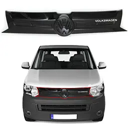 Зимова Накладка на решітку радіатора Volkswagen T5 T6 2010- FLY Глянець Voron Glass