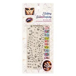 Декоративні наклейки Bambi XY-030(Silver) для манікюру та макіяжу