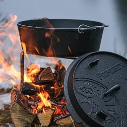 Казан-жарівня чавунна Petromax Dutch Oven ft6 плоске дно 5.5 л (1017-ft6-t) - мініатюра 2