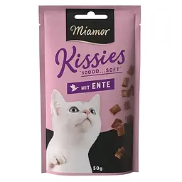 Ласощі для котів Miamor Kissies mit Ente МІАМОР КІСІС КАЧКА 50 г
