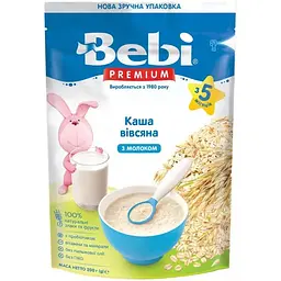 Дитяча каша Bebi Premium молочна вівсяна +5 міс. 200 г (8606019654351)