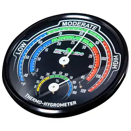 Гігрометр - термометр аналоговий Repti-Zoo Glowing Thermo / Hygrometer (RHT04) - мініатюра 3