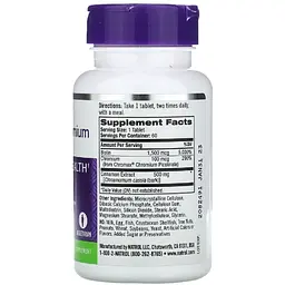 Кориця, хром і біотин Natrol Blood Sugar Health 60 таблеток (NTL04898) - мініатюра 2