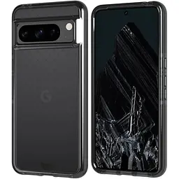Оригінальний протиударний силіконовий чохол Tech21 Evo Check для Google Pixel 8 Pro (6.7") Smokey Black - мініатюра 9