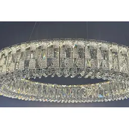 Люстра кришталеве кільце Linisoln 50033-600 метал, кришталь LED 100 Вт 15-17 м2 100-50 см 60 см - мініатюра 4