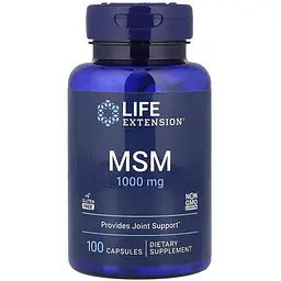 Метилсульфонілметан Life Extension MSM 100 капсул