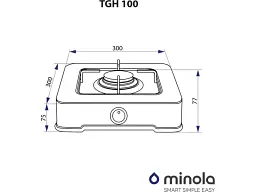 Настільна плита Minola TGH 100 BL - мініатюра 4