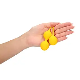 Вагінальні кульки Loveline Carambola (жовтий) - мініатюра 6