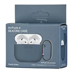 Чохол Silicone Case 1,2mm for AirPods 4 Pacific зелений - мініатюра 2