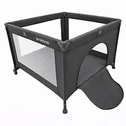 Манеж дитячий квадратний VELANO Cubo, dark grey