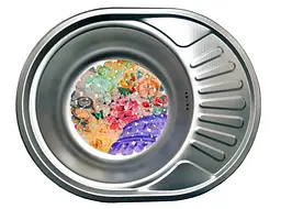 Кухонна мийка Romzha (Eko) Taleyta Textura RO42232, Сірий - мініатюра 4