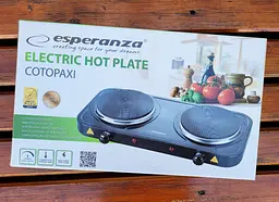 Плита двоконфоркова електрична кухонна Esperanza EKH010K настільна переносна електроплита дискова - мініатюра 9