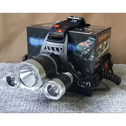 Налобний ліхтар Bailong BL-3000-T6 LED акумуляторний універсальний для риболовлі - мініатюра 7