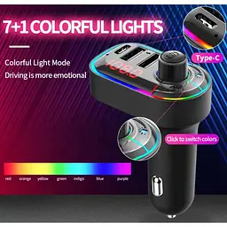 FM трансмітер модулятор Borofone C12 з Bluetooth 5.0 USB чорний - мініатюра 8