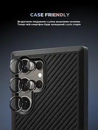 Захисне скло для камери Samsung Galaxy S24 Ultra 5G (SM-S928), Supreme BI, чорний колір, з рамкою, глянцеве скло для захисту лінз, протиударне, прозоре, з клейовим шаром по контуру, не впливає на якість фото, ArmorStandart (ARM76602) - мініатюра 6