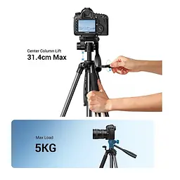 Штатив UGREEN LP661 Professional Tripod for Phone & Camera(UGR-15187) (UGR-15187) - мініатюра 3