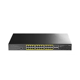 PoE-комутатор 29-портовий керований L2 Cudy GS2028PS4-300W гігабітний з 24 портами PoE, 300W (73-00540) - мініатюра 2