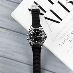Наручний годинник чоловічий 739 Black-Silver Sanda acs0030962 - мініатюра 8