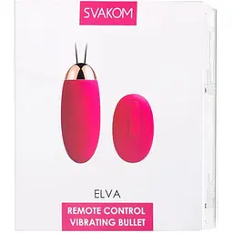 Віброяйце з пультом керування Svakom Elva Plum Red - мініатюра 8
