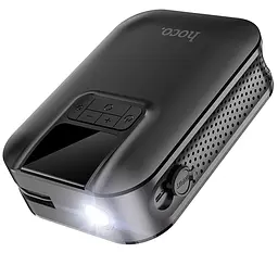 Автомобільний насос Hoco S53 Breeze portable portable smart air pump Black - мініатюра 4