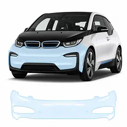 Антигравійна захисна бронеплівка за лекалами для BMW i3 I01 2013-2022 - передній бампер