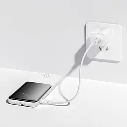 Портативна батарея Powerbank Baseus Elf Digital Display Fast Charge 10000 mAh 22.5W PPJL010002 White - мініатюра 9
