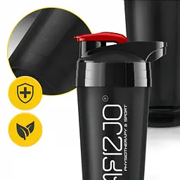 Шейкер спортивний 4FIZJO Ultra 700 мл Black/Red (P-5905973407106) - мініатюра 4