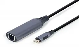 Мережевий адаптер USB Type C - Ethernet, Black Cablexpert teh0024104 - мініатюра 2