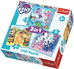 Набір Пазли - (3в1) - "Щасливі дні для Поні" / Hasbro My Little Pony