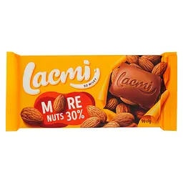 Уцінка. Шоколад Roshen Lacmi молочний з цілим мигдалем 90 г (872114) 