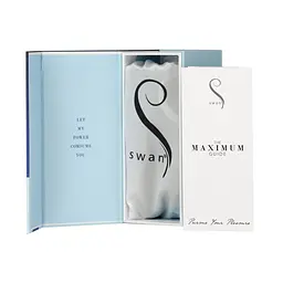 Віброкуля Swan Maximum + Comfy Cuff Blue, суперпотужна, різна інтенсивність, силіконова манжета - мініатюра 7