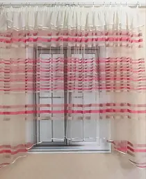 Тюль кухня "Арка кольорові смуги" 400х170