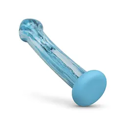 Скляний дилдо Gildo - Ocean Ripple Glass Dildo - мініатюра 5