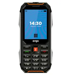 Мобiльний телефон Ergo E283 Dual Sim Чорно-помаранчевий