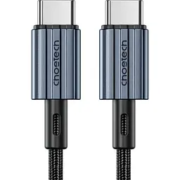 Кабель Choetech USB 2.0Type-C M-M,1,2 м, 60W обплетення, чорний (XCC-1014)