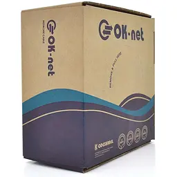 Кабель мережевий OK-Net UTP cat.5e (U/UTP-cat.5Е-SL) 305 м (КПВ-ВП (100) 4*2*0.46) - мініатюра 2