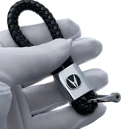 Стильний шкіряний брелок з логотипом Acura - мініатюра 2