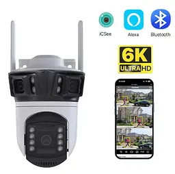 Вулична WiFi IPкамера Besder XM56  9Мп  3 об'єктиви Zoom 6-кратний  IcSee