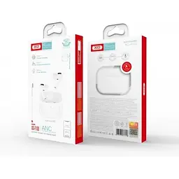 Бездротові навушники XO F100 Bluetooth Earphone Sensor and Wireless Charging білі 6920680877706 - мініатюра 2