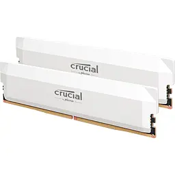 Модуль пам'яті DDR5 Crucial 2x16GB 6400MHz Pro OC White (CP2K16G64C38U5W) [147399] - мініатюра 2