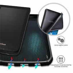 Обкладинка AIRON Premium "Almond" для PocketBook 606, 628, 633 - мініатюра 5
