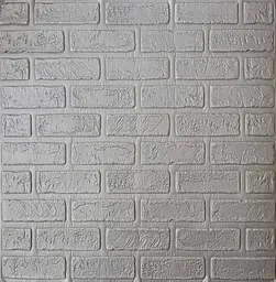 Самоклеюча декоративна 3D панель цегла деко сіра 700x700x5 мм