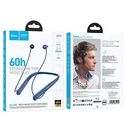 Бездротові навушники Hoco ES73, вкладиші, BT5.4, 90cm, 400mAh, 60h, blue - мініатюра 4