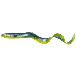Силікон Savage Gear 3D Real Eel Loose Body 150 мм 12.0g Green Yellow Glitter (поштучно)