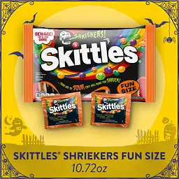 Драже Skittles Halloween Shriekers Fun Size Sour 303.91g - мініатюра 2