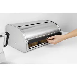 Хлібниця Brabantia Roll Top Bread Bin 17.3x44.5x26.2 см срібляста (348921) - мініатюра 7