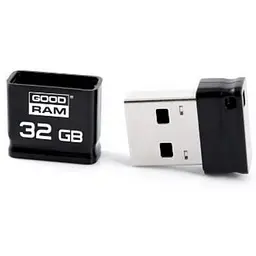 USB флеш накопичувач Goodram 32GB Piccolo Black USB 2.0 (UPI2-0320K0R11) - мініатюра 2