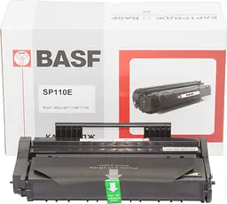 Туба з тонером BASF для Ricoh Aficio SP100/SP100SU аналог 407442 Black ( 2000 ст.) (BASF-KT-SP110E) - мініатюра 1